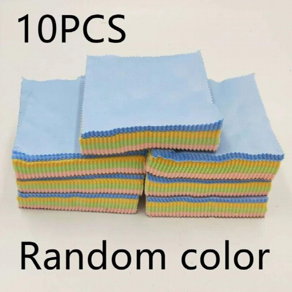 Multicoloured 10Pcs Cleaner Clean Glasses Lens Cloth Wipes For Sunglasses Microfiber Eyeglass Cleaning Cloth For Camera Computer Random