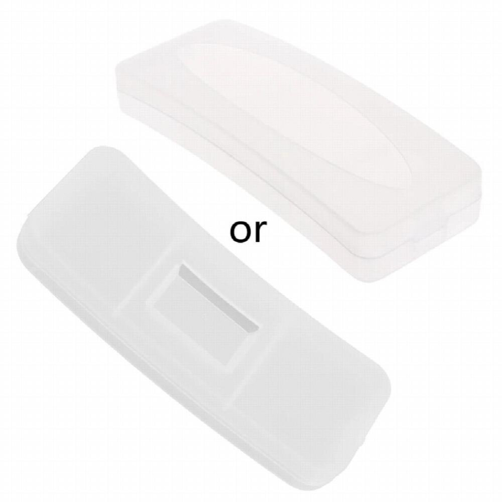 Multicoloured Durable Plastic Transparent Sunglasses Case Clip On Glasses Box Eyewear Protector