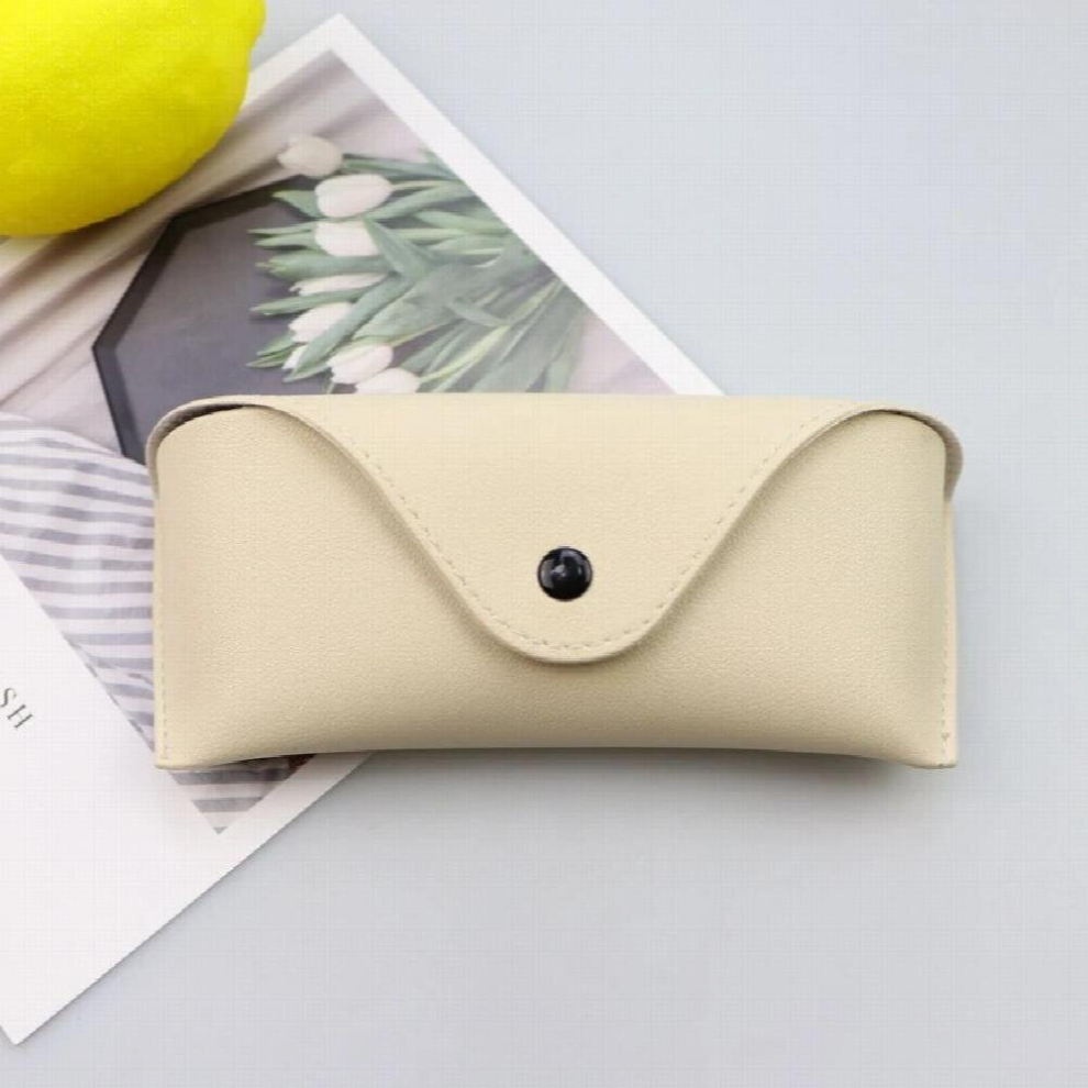 Durable Leather Eye Glasses Sunglasses Hard Case Convenient Lightweight Protector Box Solid Pouch Bag Easy To Carry