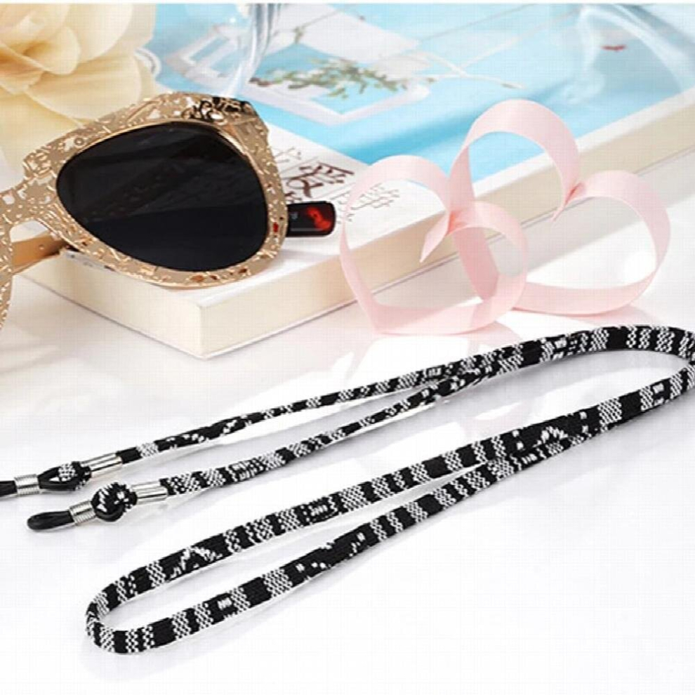 Retro eyeglass Sunglasses Cotton Neck String Cord Retainer Strap Eyewear Lanyard Holder with Good Silicone loop