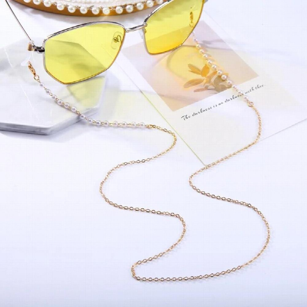 Crystal Beads Necklace Glasses Chain Personality Mask Holder Strap Non Slip Sunglasses Chain Accessories