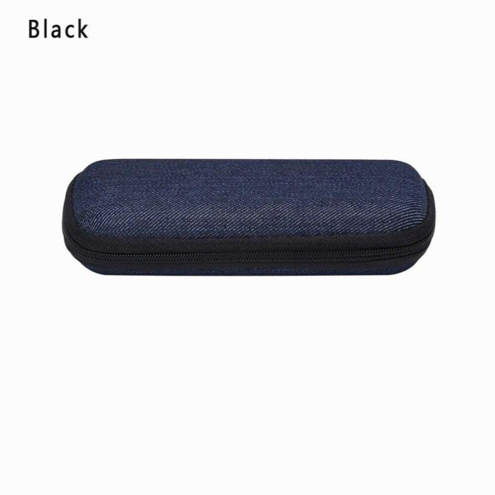 1PC Portable Magnet Hard Spectacle Eyeglasses Case Eyewear Waterproof Sunglasses Box Denim Fabric Pouch Bag Storage Container
