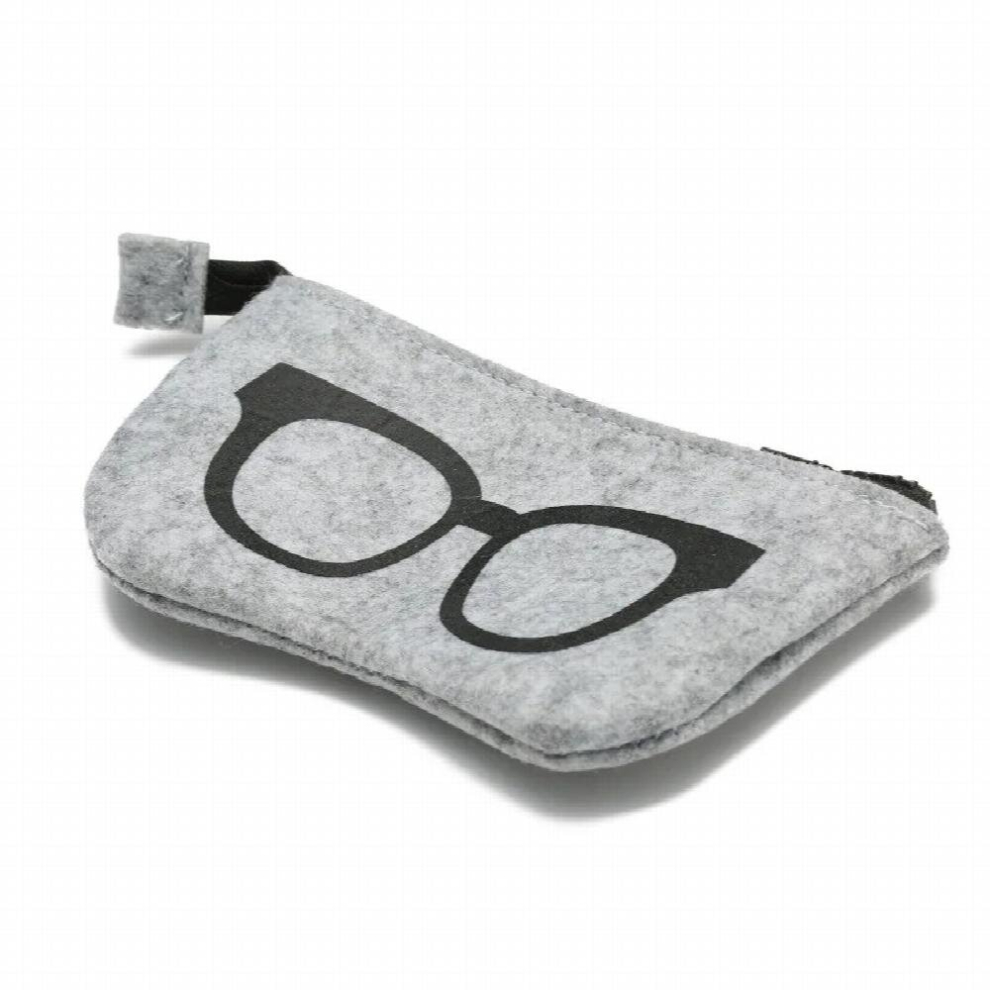 Black Felt Sunglasses Case Colorful Candy Eyeglasses Box Soft Glasses Bag Eyewear Accessoires Glasses Case Sunglasses Pouch