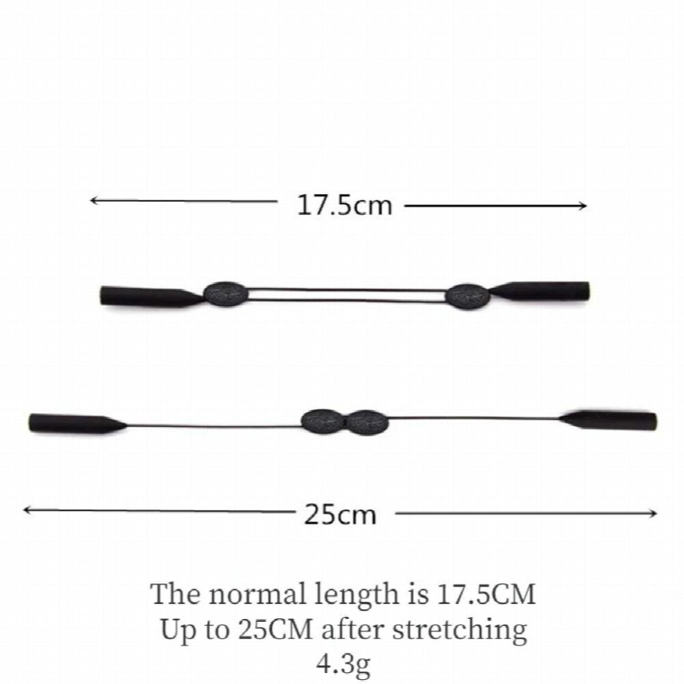 Elastic Silicone Eyeglasses Straps Sunglasses Chain Sports Anti-Slip String Glasses Ropes Band Cord Scalable Eyewear Holder