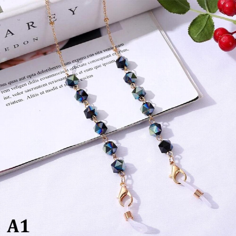 Multicoloured Bohemian Crystal Beaded Glasses Chains Lanyard Face Mask Chain Holder Eyeglass Rope Sunglasses Cord Neck Strap Gift For Women