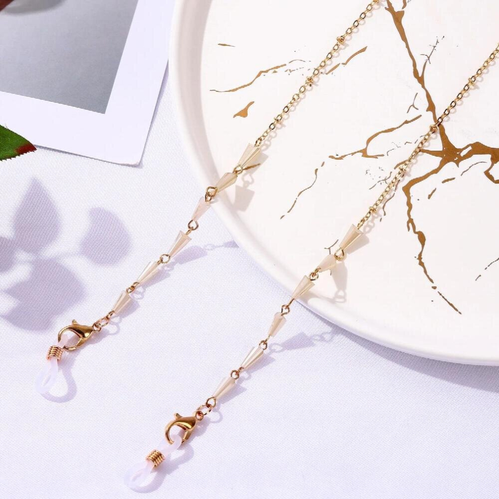 Sunglasses Mask Chain Acrylic Crystal Glasses Chain Lanyard Glass Jewelry for Women