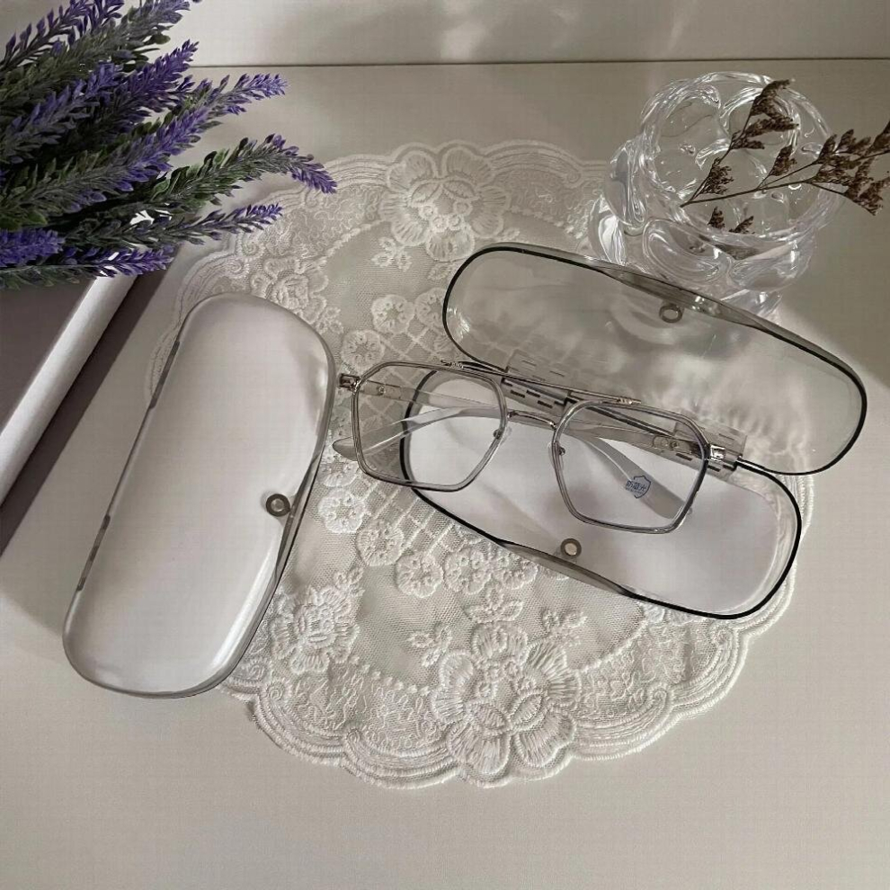Glasses Case Transparent Frame Glasses Case Portable Sunglasses Case Glasses Storage Box Eyewear Accessories Protection Box