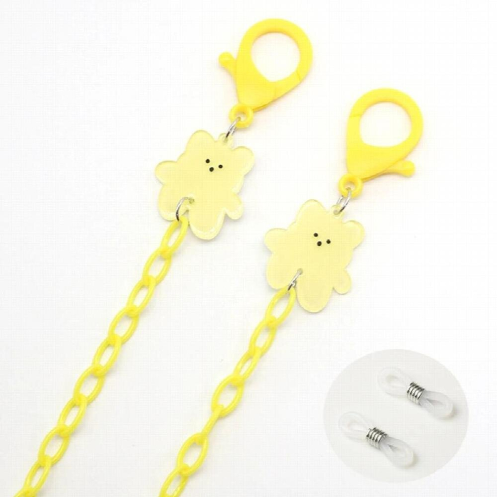 Kids Mask Chain Anti-lost Sunglass Lanyard Bear Acrylic Reading Glasses Chain Mask Strap Holder Hang On Neck Jewelry Gift