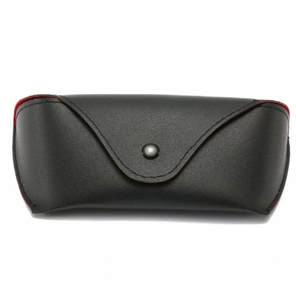 Protable Leather Glasses Case Protector Travel Pack Eyewear Sunglasses Hard Cover Case Unisex Glasses Box with Lanyard Zipper