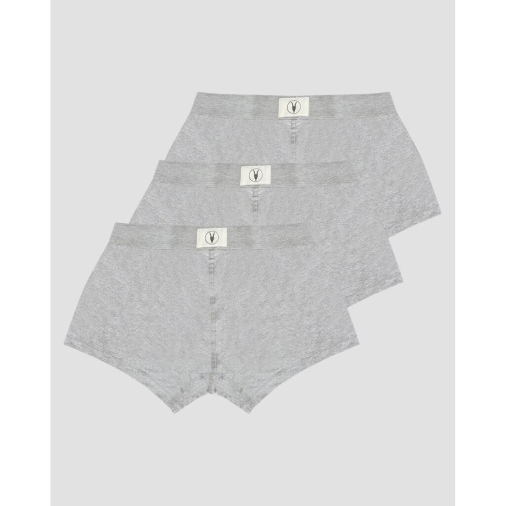 (Grey Marl, Medium) All Saints Mens 3 Pack Morrall Boxer Shorts Boxers