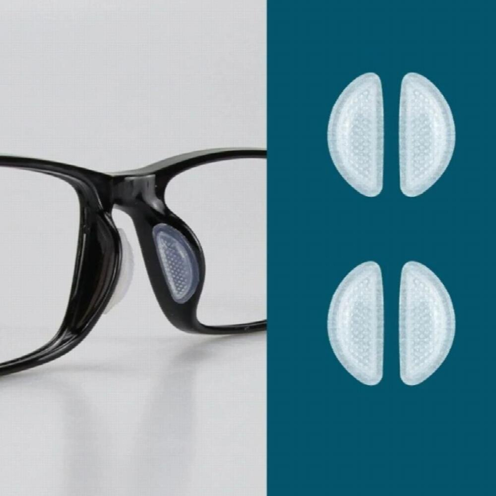 Multicoloured 2Pairs/Lot Soft Silicone Glasses Nose Pad Eyeglasses Sunglasses Nose Pads Reading Glasses Accessories