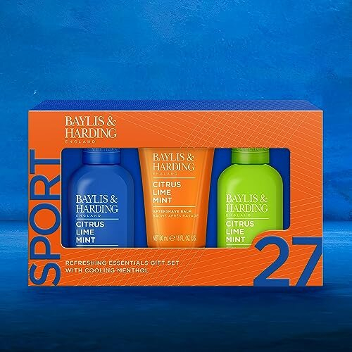 Baylis & Harding Citrus, Lime & Mint Men's Refreshing Essentials Trio Gift Set - Vegan Friendly 1