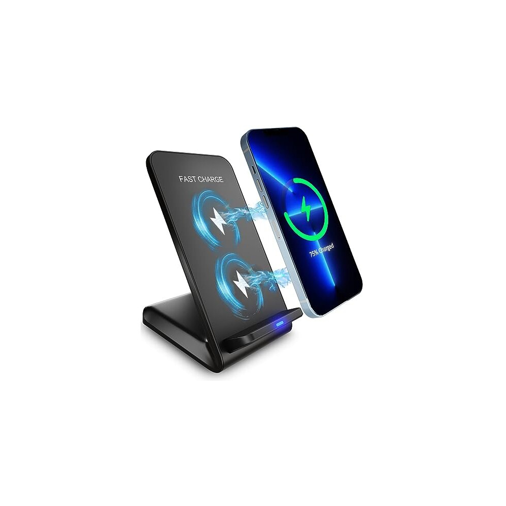 Wireless Charger, 15W Fast Wireless Charger Stand for iPhone 14 13 12 11 Pro Max X 8 Plus, Samsung Galaxy S23 S22 S21 Note Google Pixel LG OnePlus,