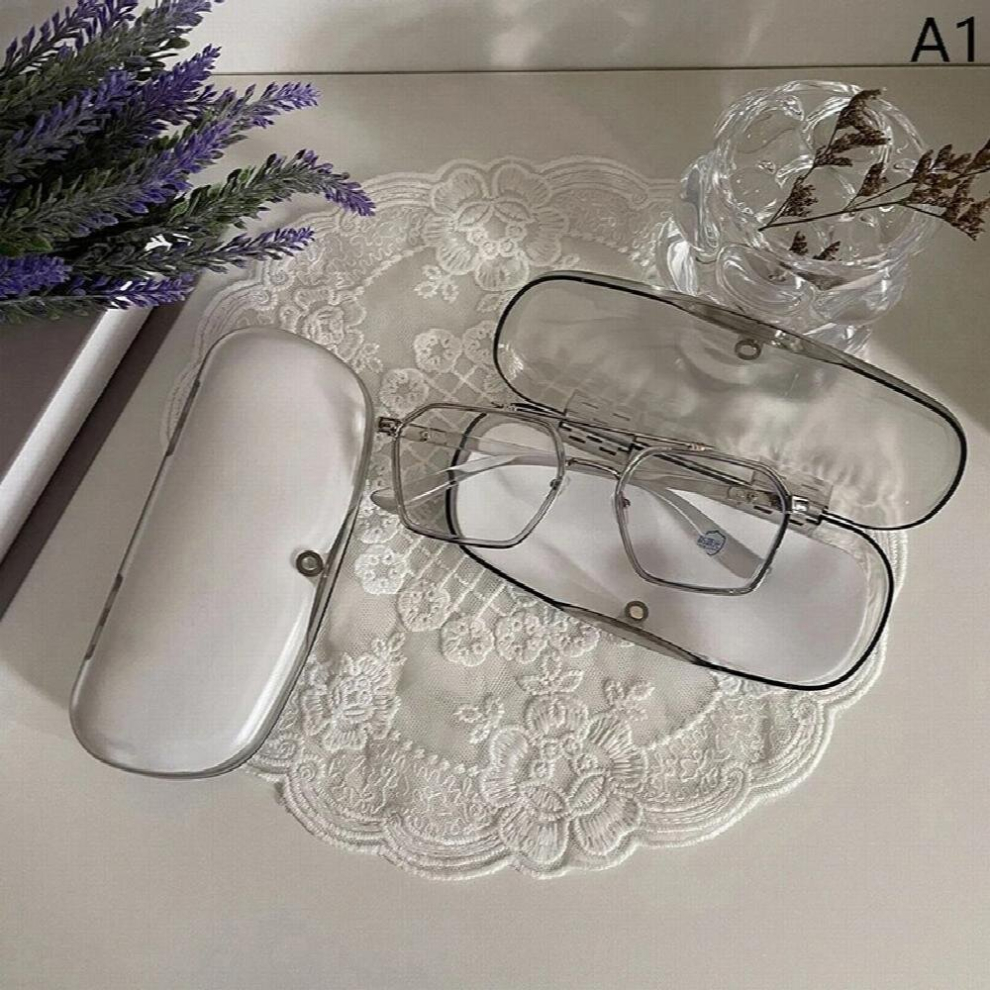 Multicoloured Transparent Glasses Case Lightweight Sunglasses Sunglasse Case Neutral Plastic Suction Buckle Glasses Storage Box