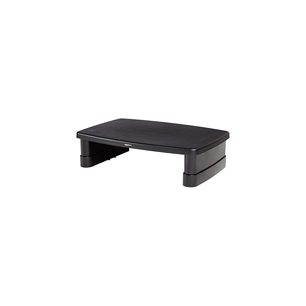 Height-Adjustable Display Stand for Laptops and Monitors with Non-Skid Feet, Black