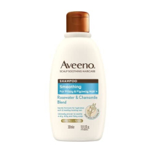 Aveeno Smoothing Rosewater & Chamomile Shampoo for Frizzy Hair, Scalp Soothing, 300 ml (Sulfate-Free)
