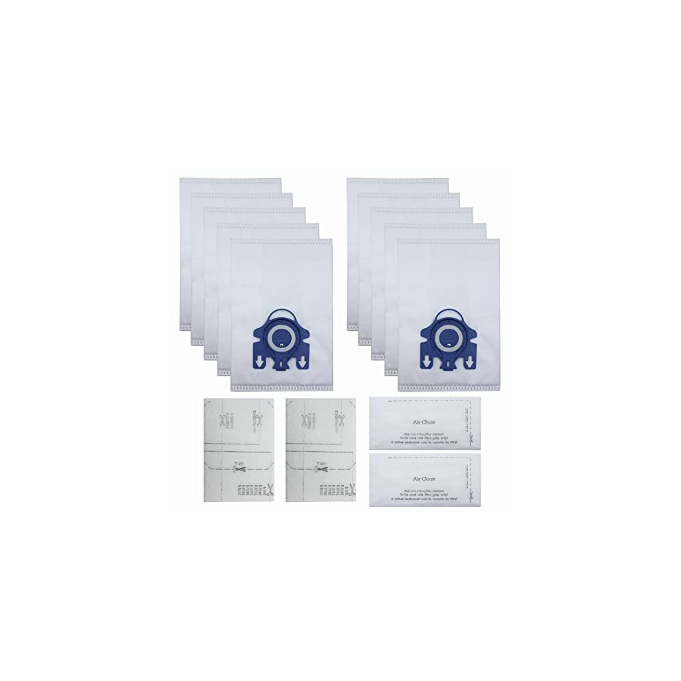 Kenshire 14 Pack Compact Classic C1 3D Efficiency Dust Bags And Filters Compatible For Miele Complete C2 C3 S8000 S5000 S2000 S400 S4 S6 Hoover Bags Clean