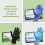 [100 Pack] Clear Powder-Free Vinyl Disposable Plastic Gloves - Medium 6