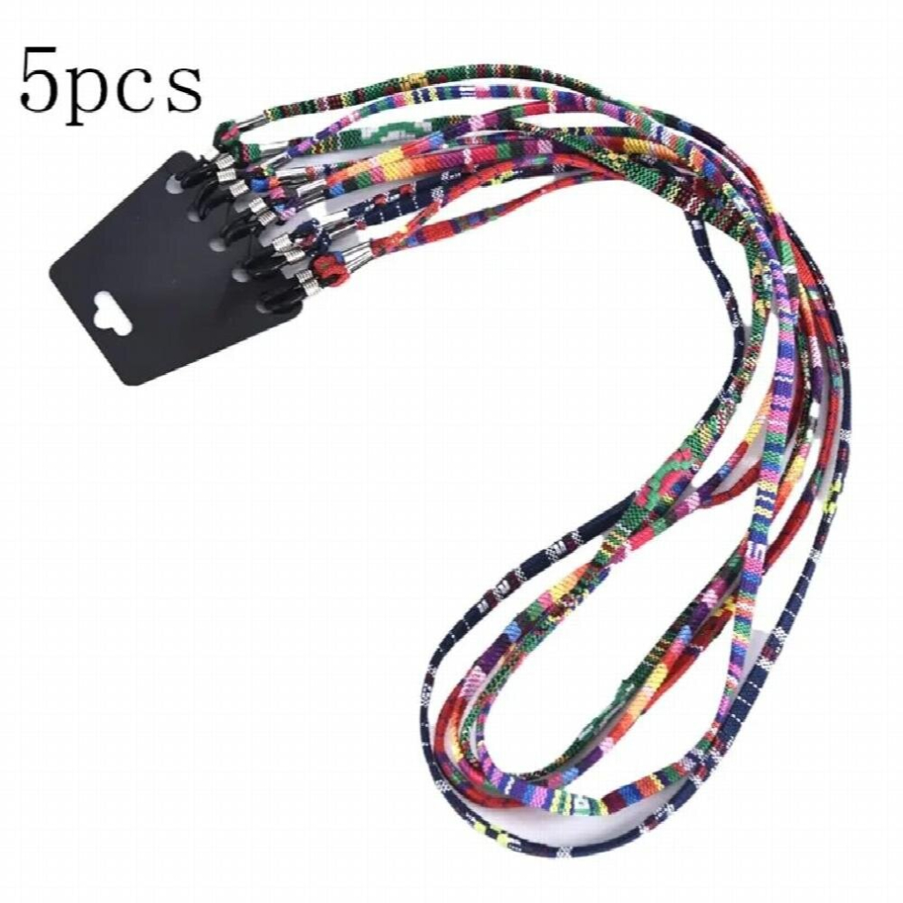 Colorful Cotton Blend Sunglasses Strap Eyeglass Chain Reading Glasses Chain String Holder Neck Cord Eyewear