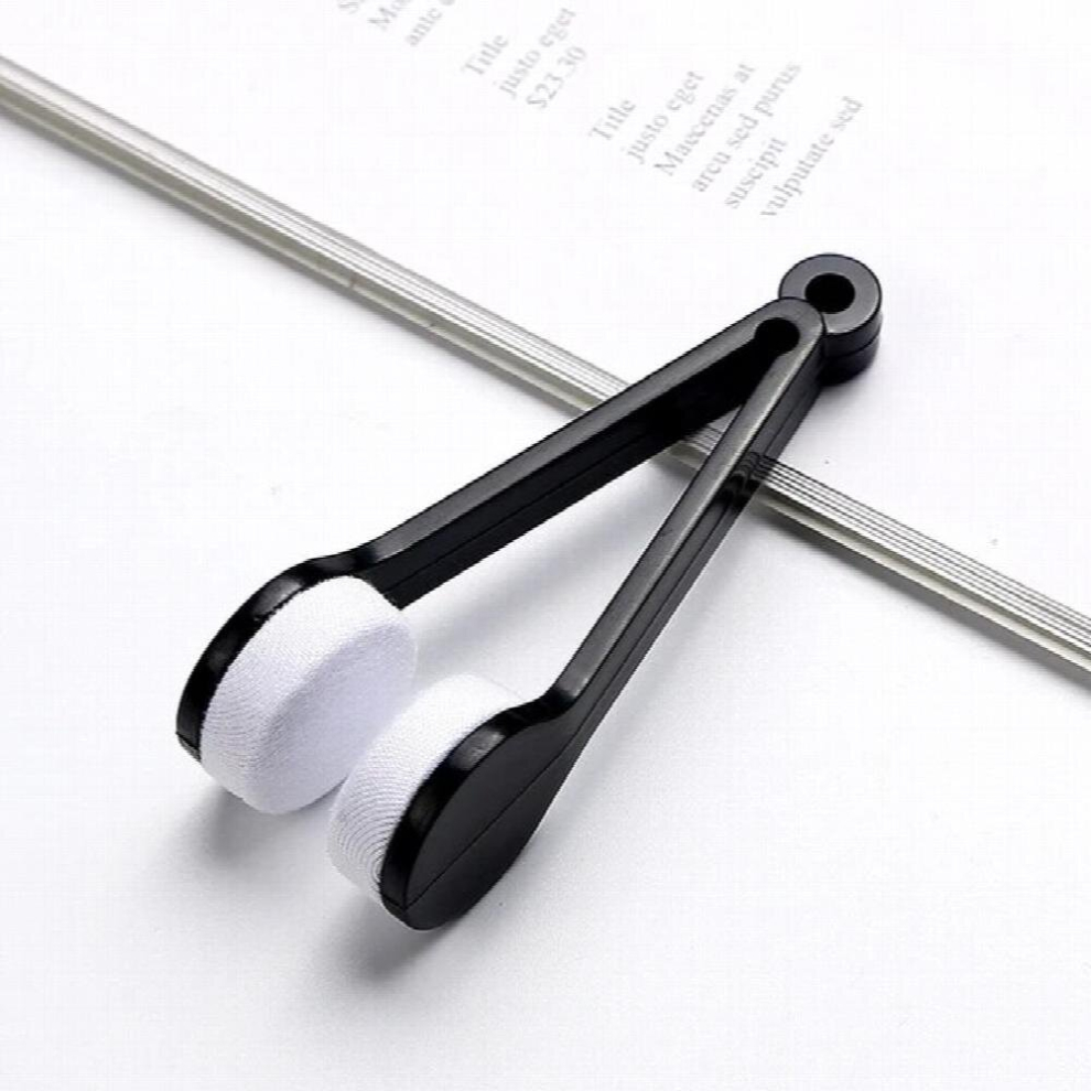 Black Glasses Cleaning Rub Eyeglass Sunglasses Microfiber Cleaner Brushes Glasses Cleaning Wipe Protective Lens Spectacles Wiper