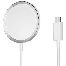 Apple MagSafe Charger – MFi Certified Wireless Charger with 7.5W Fast Charging, USB-C Wall Pad for iPhone & AirPods Pro