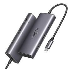 Dockingstation - Ugreen - 15852 - USB C Hub 6 in 1 - Dubbele HDMI-poort - Power Delivery 100W
