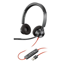 Micro-Headset HP Poly Blackwire 3320 USB-A - Kopfband - Lautstärkeregelung - On-Ear-Montage