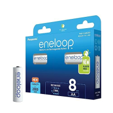 Panasonic eneloop ready-to use Ni-MH battery, AA/Mignon, 8-pack, improved capacity of min. 2000 mAh, 2100-charge cycle life, high power performance,