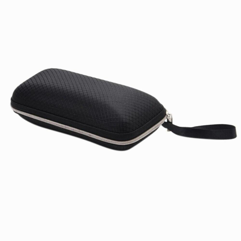 Portable Rectangle Grid Zipper Glasses Case Hard Eyewear Box for Sunglasses