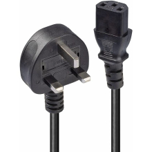 C13 Kettle PC Power Computer Power Supply Adapter IEC Cord Mains Cable Lead UK Plug for Monitor, Printer, Photocopier, Screen, TV, Treadmill, Audio,