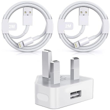 iPhone Charger Plug and Cable【Apple MFi Certified】5W USB Plug with 2 Pack 2M Lightning Cables Compatible with iPhone 14/14 Pro/14 Pro Max/13/13