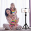 Lightweight Mini Tripod for Camera/Phone/Webcam, Extendable Tripod Stand Compatible with NexiGo Logitech Webcam C920 C922 Brio iPhone/Android/Camera, 8