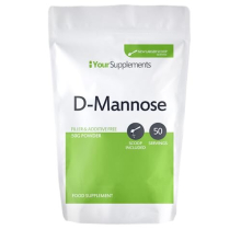 Your Supplements - D Mannose Pure Powder 50g | Natural & Non GMO | Vegetarian & Vegan Friendly | Scoop Included