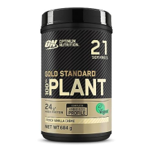 Optimum Nutrition Gold Standard 100% Plant Based Protein Powder - 24g Vegan Protein, Gluten Free, Vanilla, 21 Servings (684g)