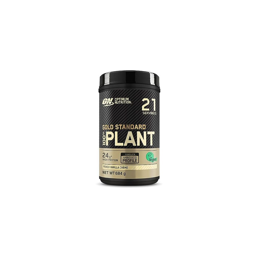 Optimum Nutrition Gold Standard 100% Plant Based Protein Powder - 24g Vegan Protein, Gluten Free, Vanilla, 21 Servings (684g)