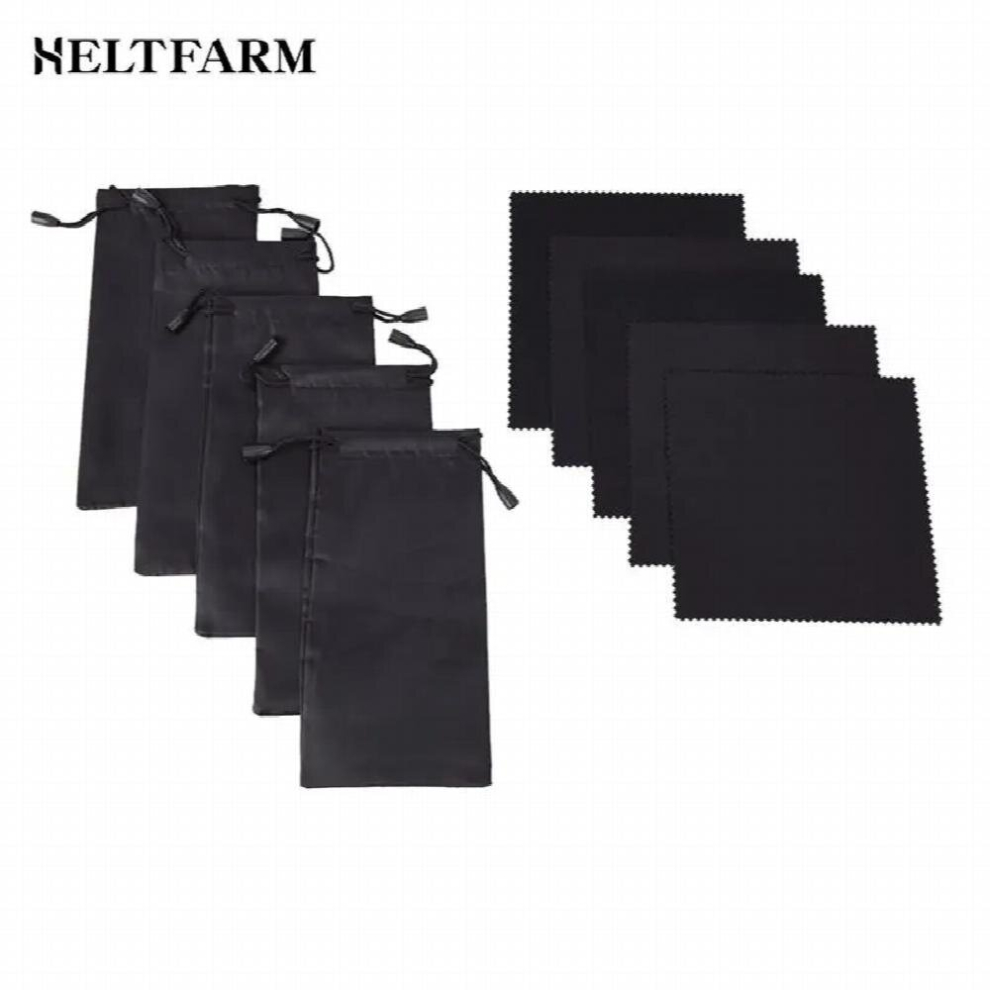 Eyeglasses Sunglasses Pouch 1Set Soft Glasses Pouch Cleaning Cloth Sunglasses Eyeglasses Cloth Pouch Bag