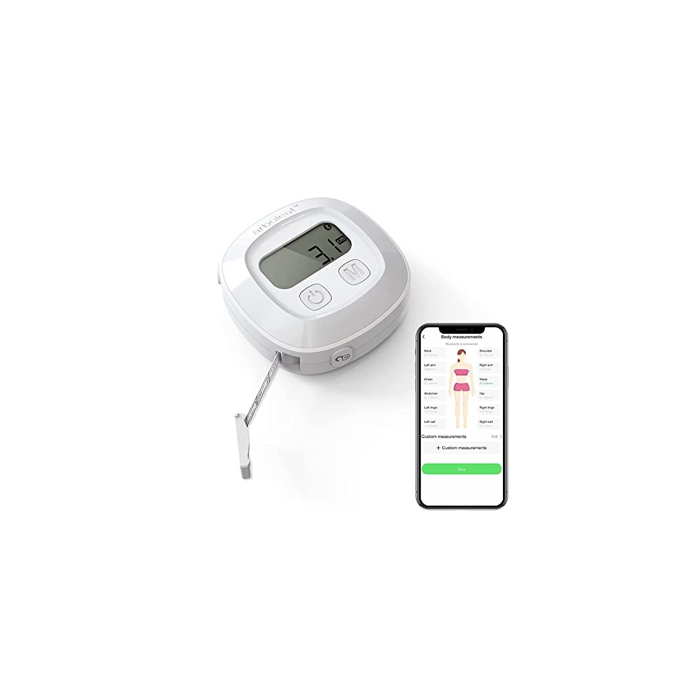 Arboleaf Body Tape Measure With Smart App, Bluetooth Measuring Tapes For Body Measuring, With Locking Mechanism, Retractable Tape Measure For Weight Loss,