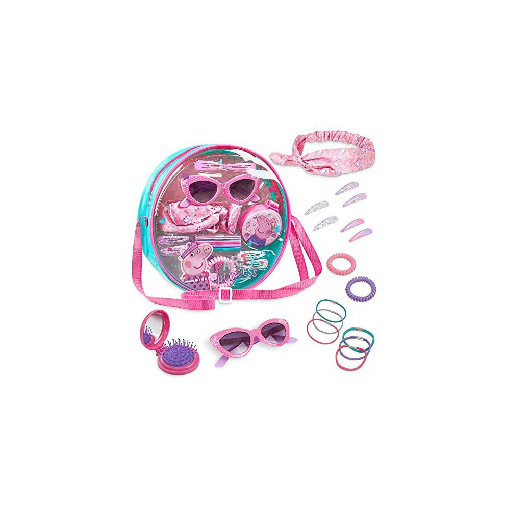 Shoulder Bag Girls, Hair Accessories for Girls, Headband Hair Clips Sunglasses Hair Brush and Mirror Set