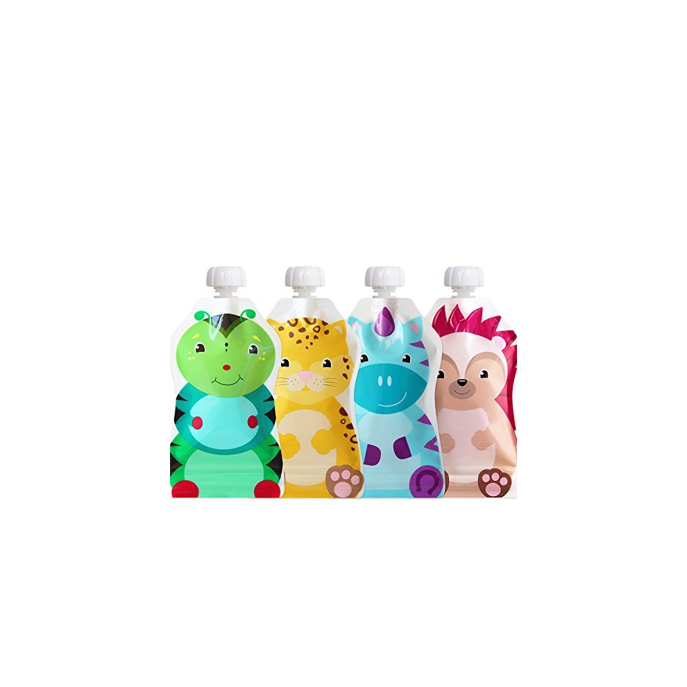 Snakpack Reusable Baby Food Pouch | 4 Ct, 5 Oz Choomee