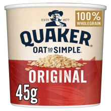 Oat So Simple Original Porridge Pots, 45 g (Pack of 8)