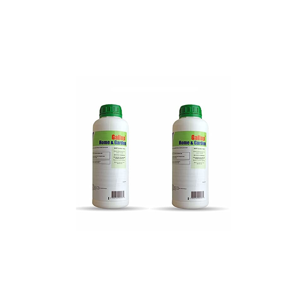 Gallup 2 X Home & Garden Glyphosate Weedkiller 1L, Weed Killer
