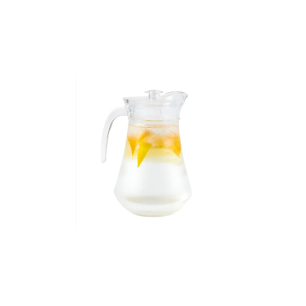 Large Glass Jug with Lid - 1.3L Pitcher Jug