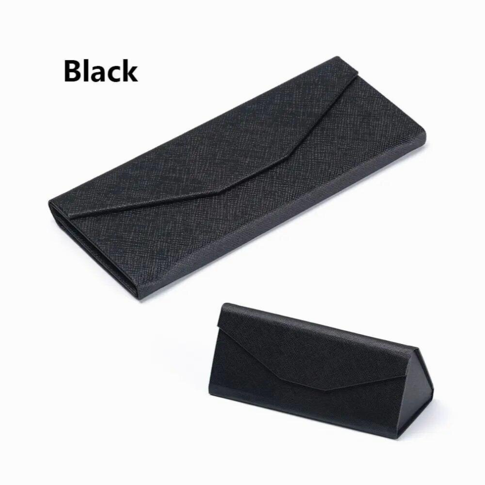 Hot Sunglasses Box Folding PU Waterproof Strong Magnet Eyewear Case Solid Portable Glasses Protective Organizer