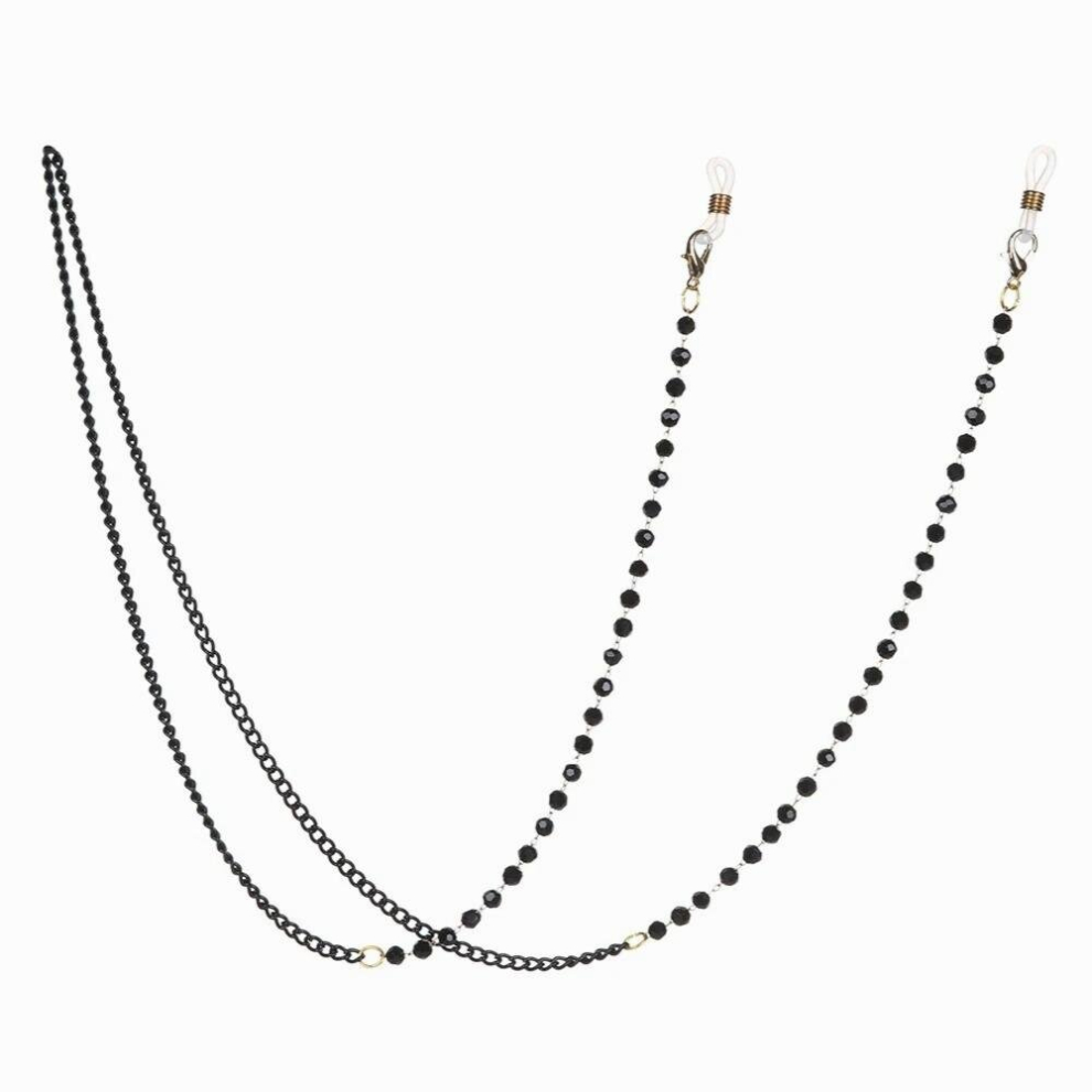 Gootrades Acrylic Crystal Glasses Neck Strap Chain Beads Eyeglasses Necklace Metal Sunglasses Cord Lanyard