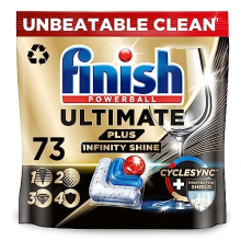 Finish Ultimate Plus Infinity Shine Dishwasher Tablets - Fresh, 73 Tabs - Unbeatable Clean & Diamond Shine