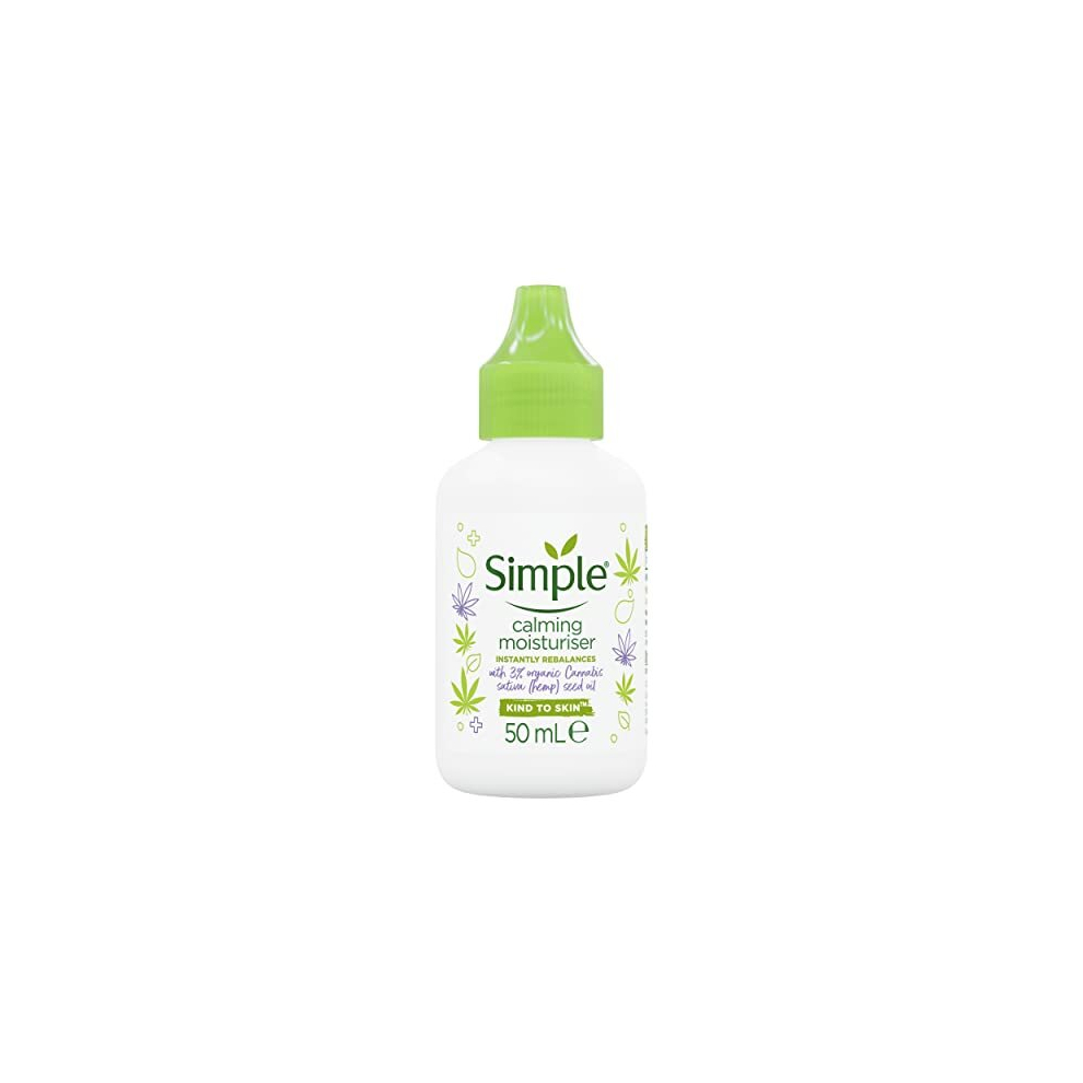 Calming Moisturiser Skin Cream with organic hemp seed oil skincare for sensitive skin 50 ml