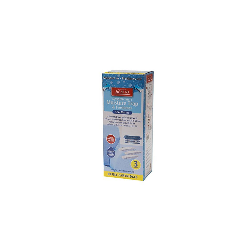 Acana Advanced Safety Moisture Trap & Freshener System Pack of 3 Refills - Dehumidifier for Damp & Mould | Moisture Absorber for your Home, Caravan, Kitchen, Bathroom, Bedroom, Garage, Office - Image 5