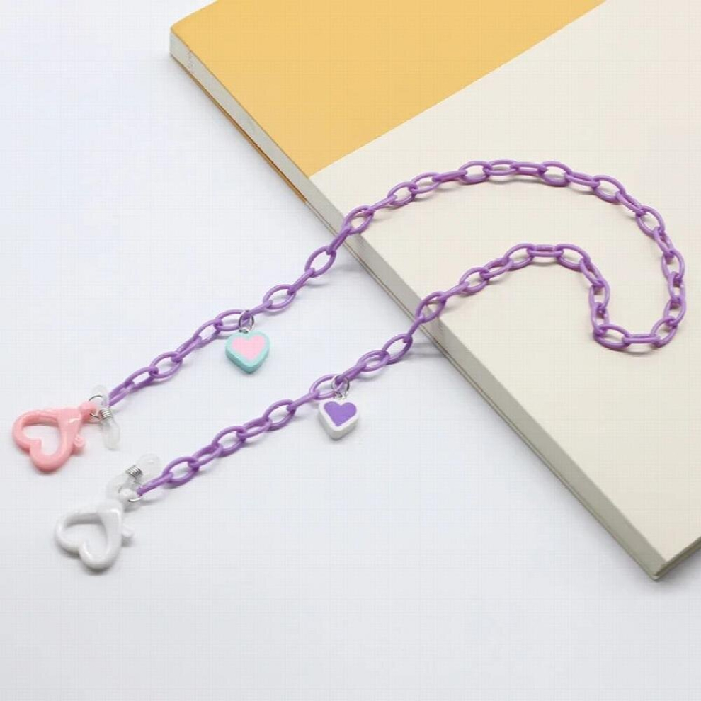 Acrylic Sunglasses Chain Candy Colors Women Anti Slip Reading Eyewears Chain Multi-purpose Acrylic Mask Chain