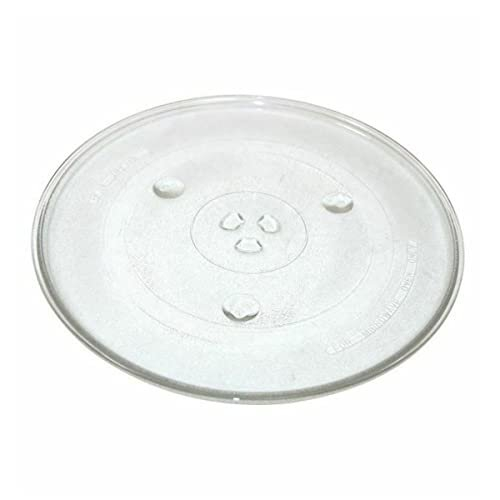 Strong Durable Universal Microwave Turntable Glass Plate with 6 Fixers, 345mm