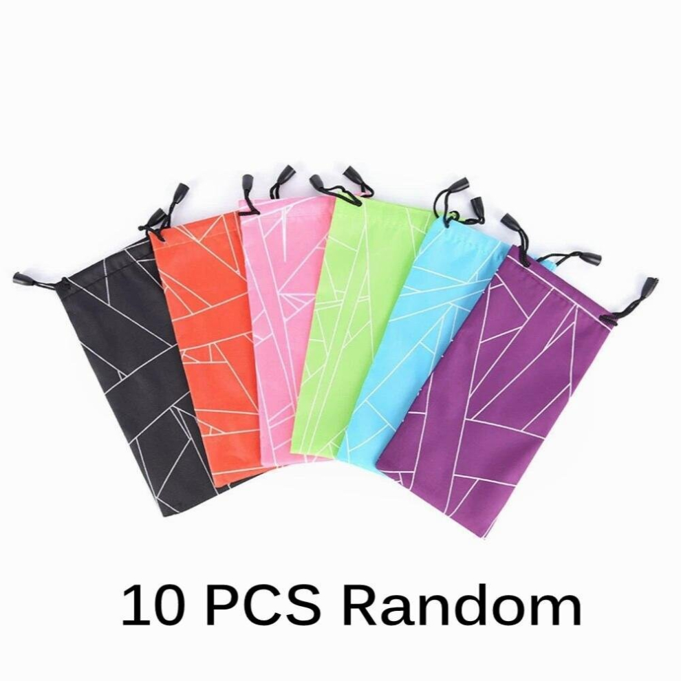 5PCS Accessories Cloth Cleaning Optical Pouch Sunglasses Bag Multi-Functional Glasses Case